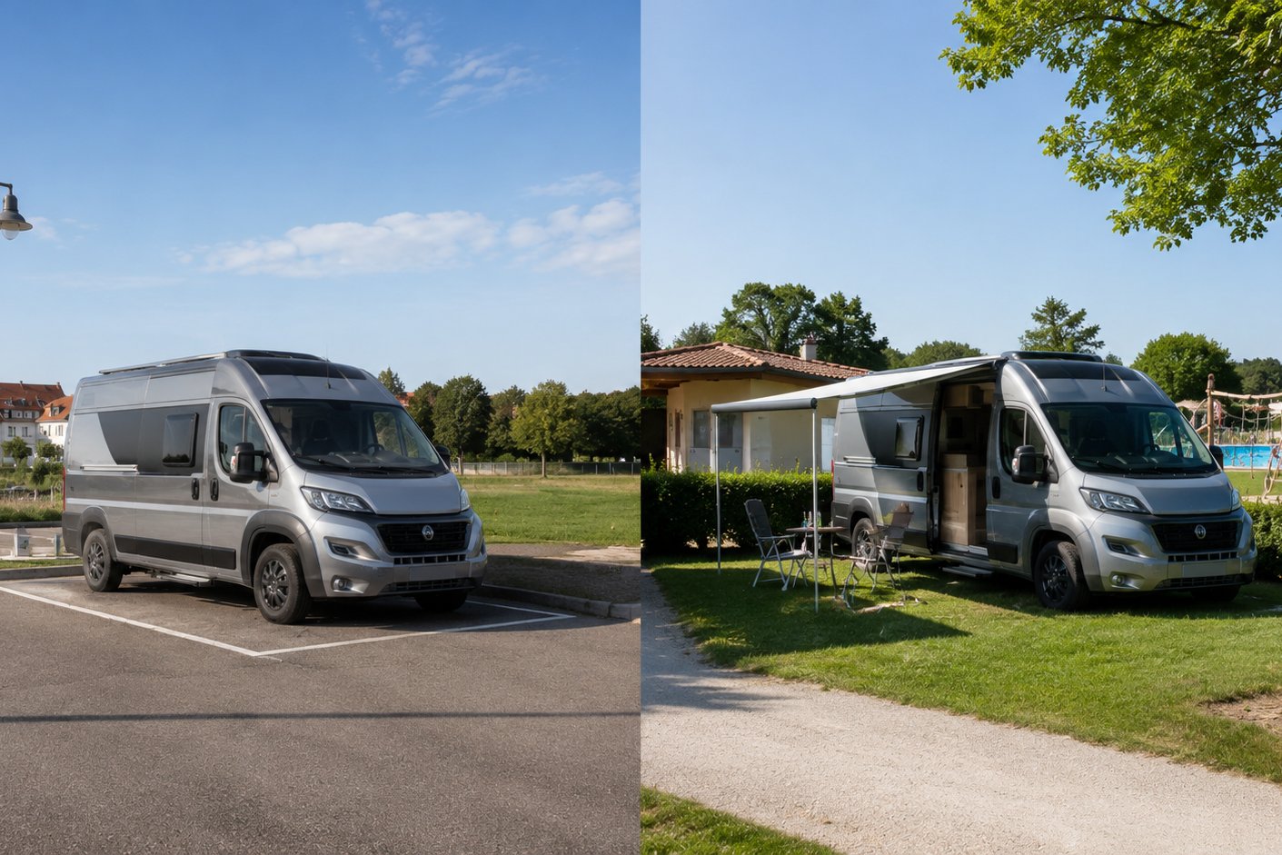 Stellplatz oder Campingplatz?